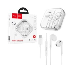 Hoco Earphones M1 Max Crystal for Type C with Mic 1.2m White Hoco Earphones M1 Max Crystal for Type C with Mic 1.2m White